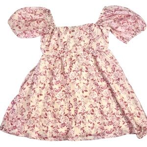 New -Baby Doll Floral Dress With Pockets Lucy Paris Women’s Size Med